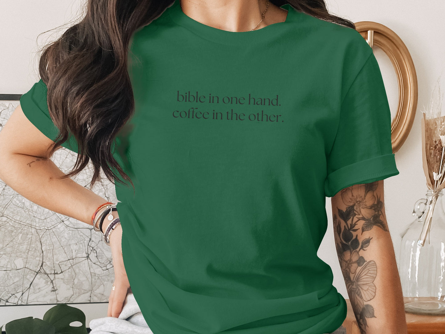 Bible in One Hand Coffee in the Other T-Shirt product