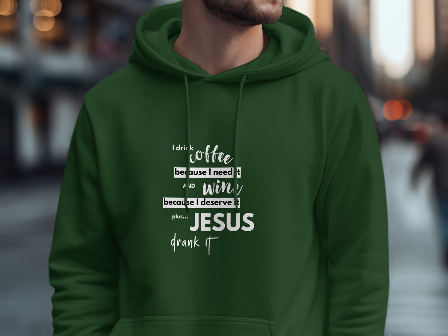 I Drink Coffee Need Wine Jesus Drank It Hoodie product