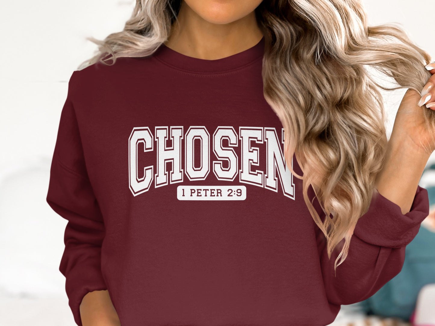 Chosen 1 Peter 2:9 Inspirational Christian Sweater