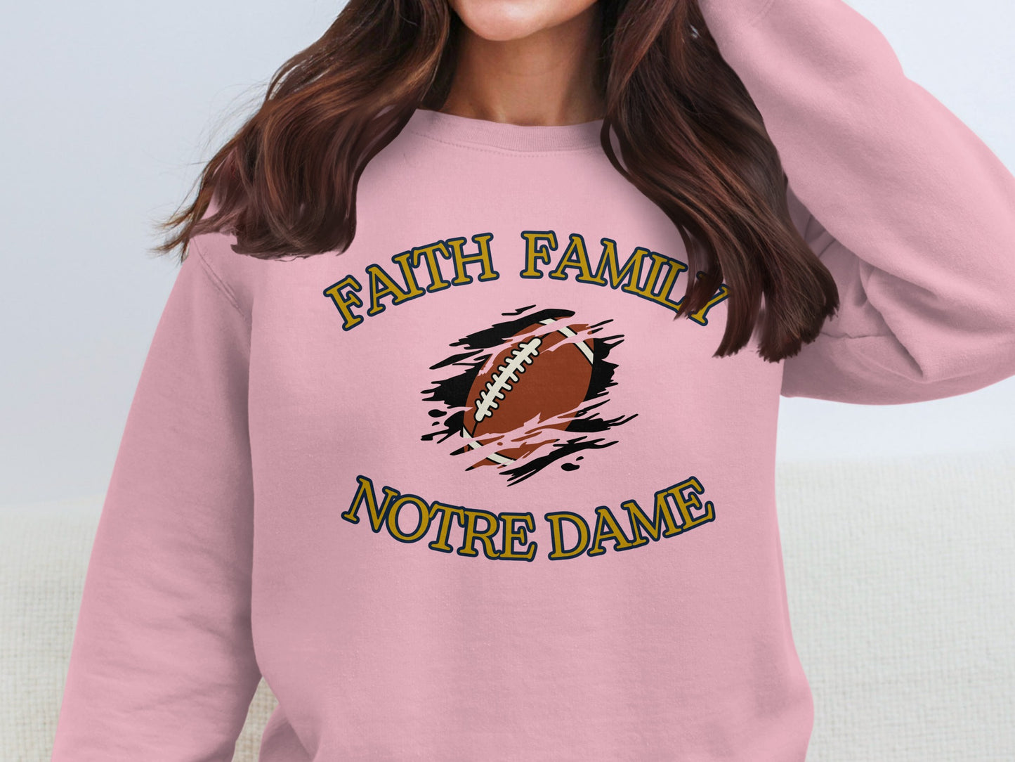 Faith Family Notre Dame Sweatshirt product