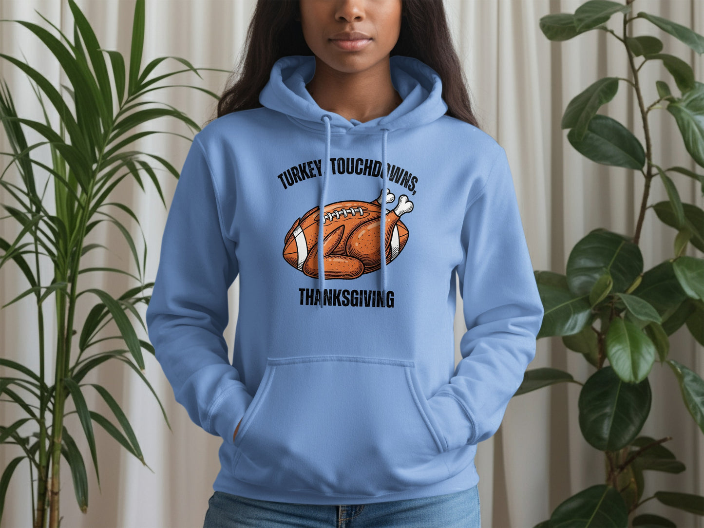 Turkey Touchdowns Thanksgiving Hoodie