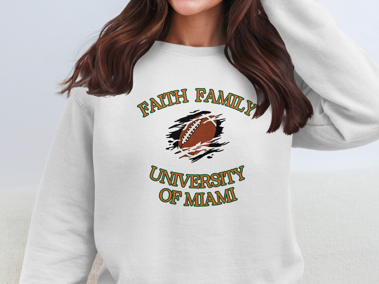 Faith Family University of Miami Sweatshirt product type
