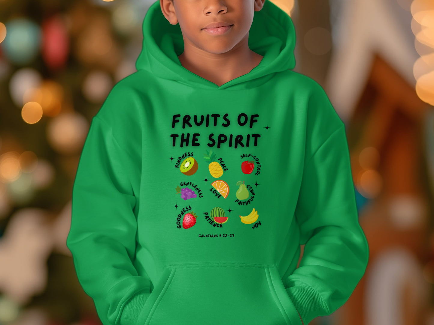 Fruits Of The Spirit Bible Verse Kids Hoodie