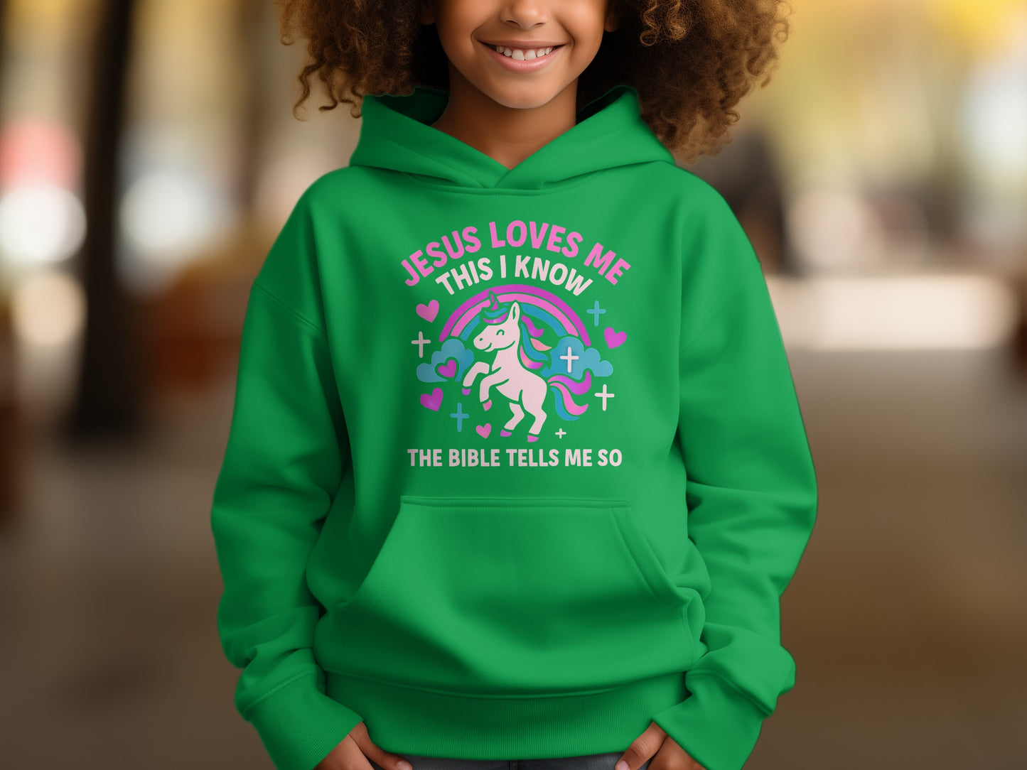 Jesus Loves Me This I Know Unicorn Hoodie