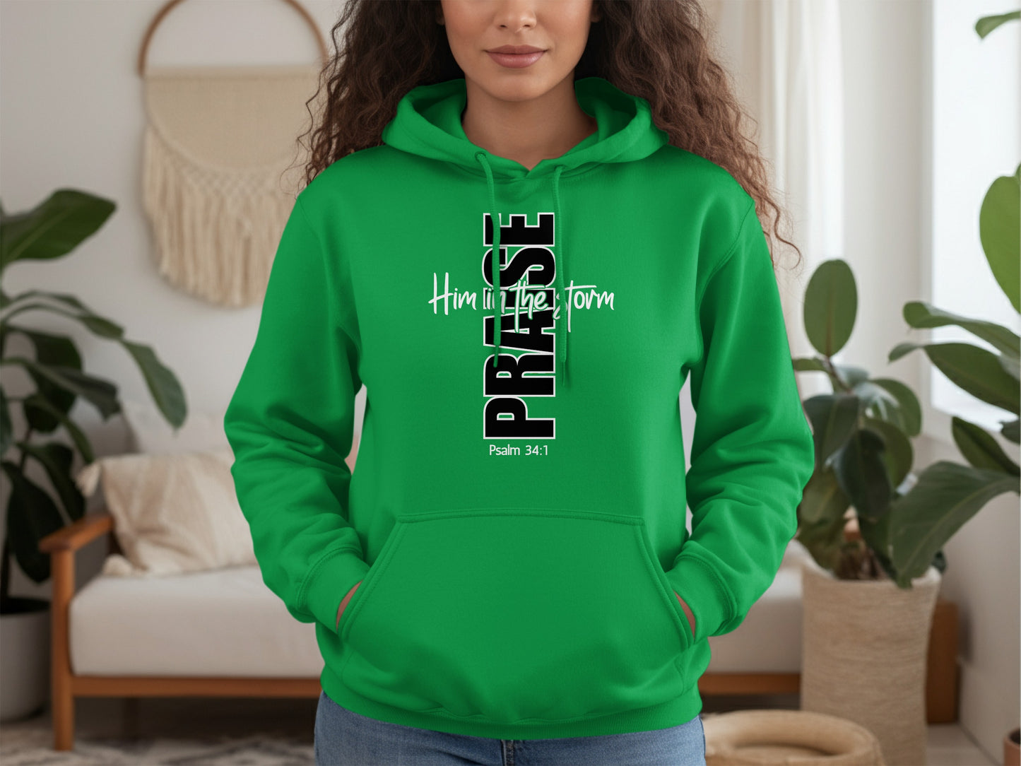 Praise Him in the Storm Psalm 34:1 Hoodie product