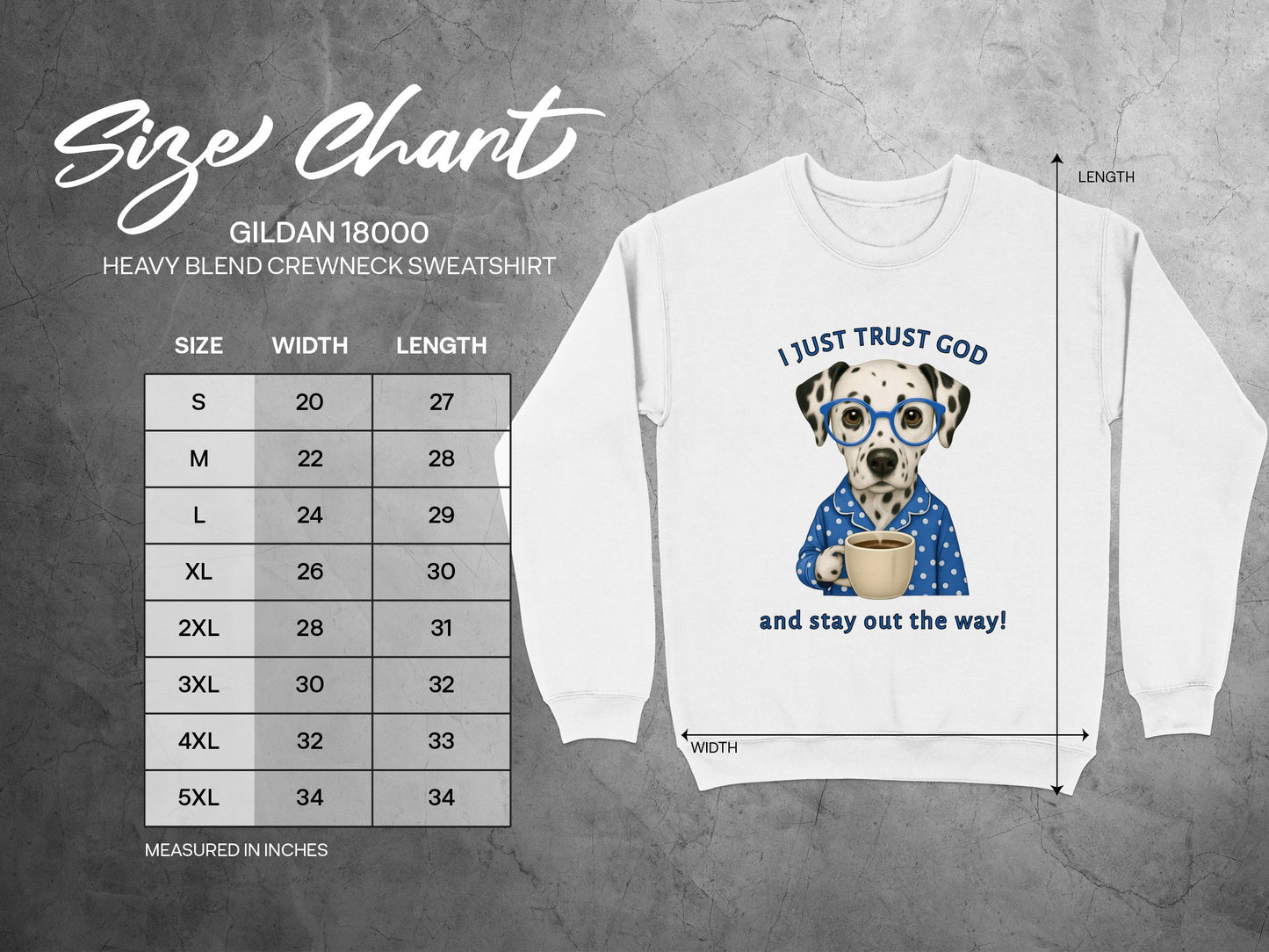 Funny Dalmatian Dog Quote Crewneck Sweatshirt