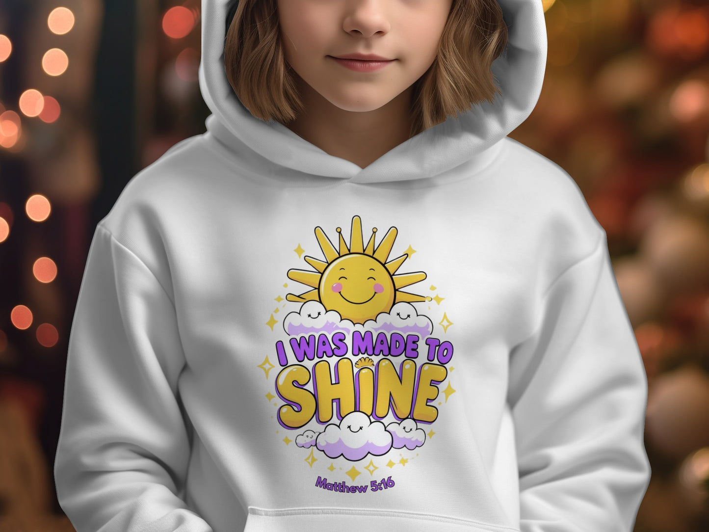 I Was Made to Shine Graphic Hoodie Christian Clothing