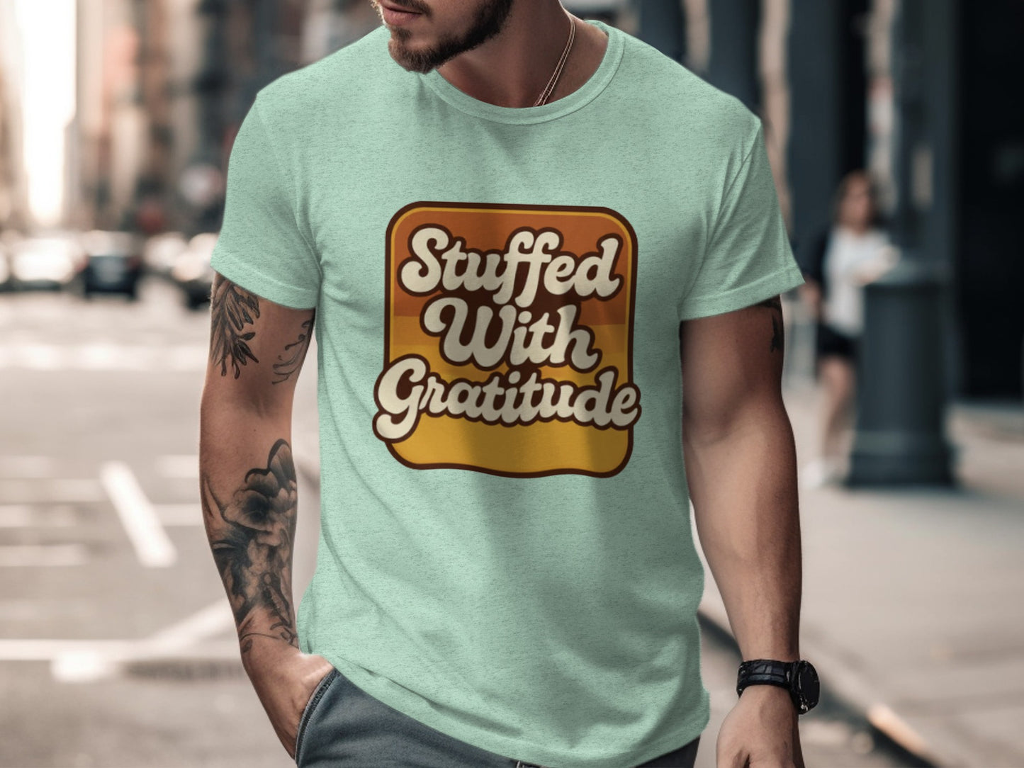 Stuffed With Gratitude Printed T-shirt product