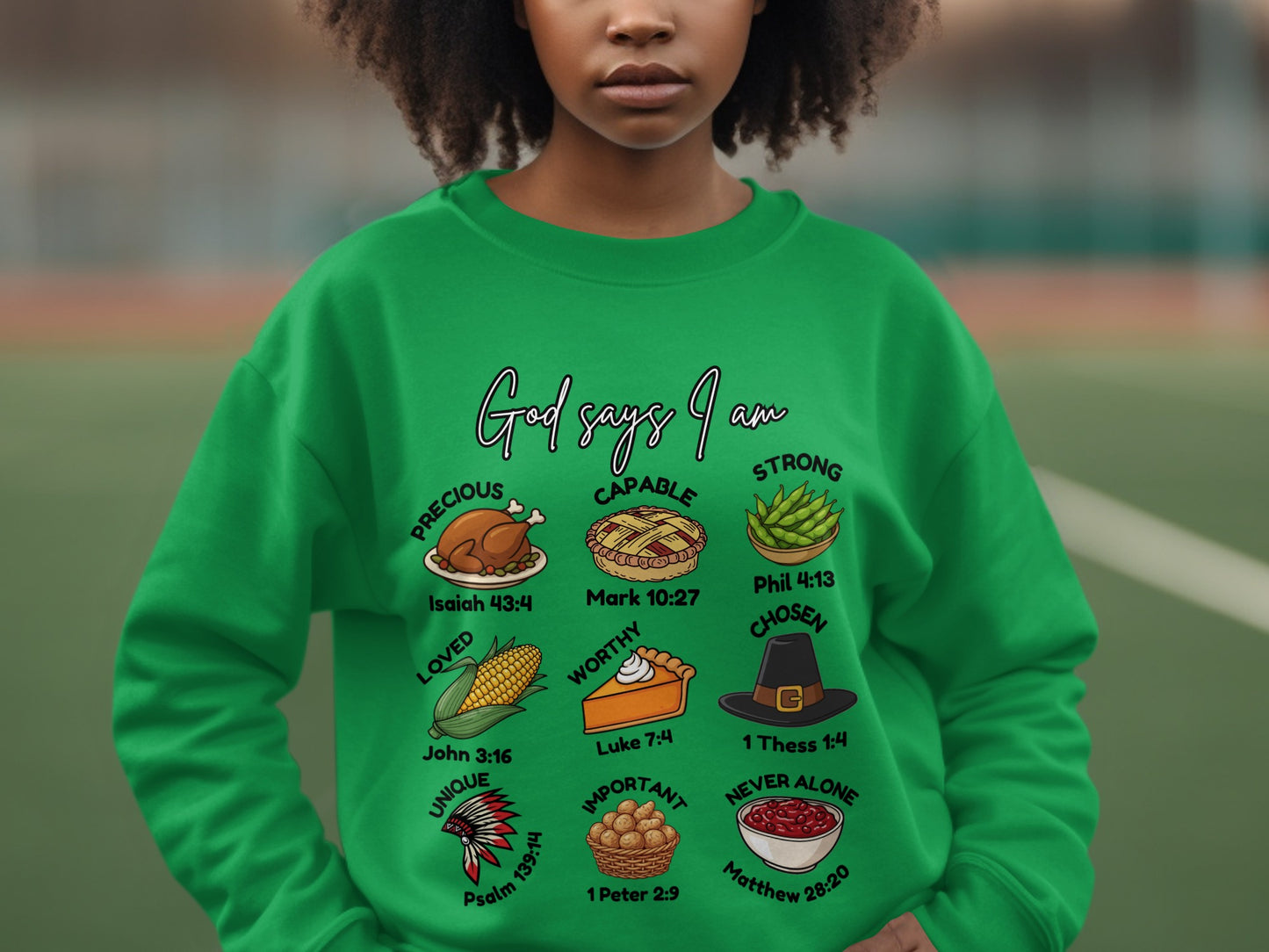 God Says I Am Precious Capable Strong Sweatshirt