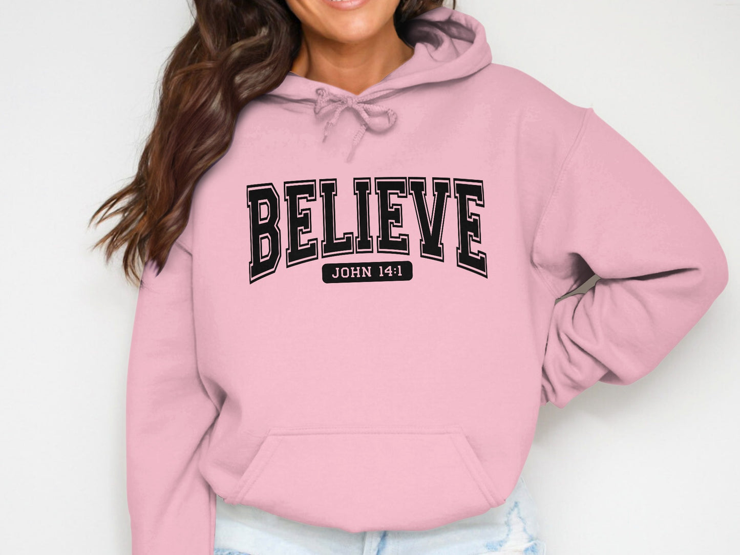 Believe John 14 1 Hoodie Inspirational Apparel
