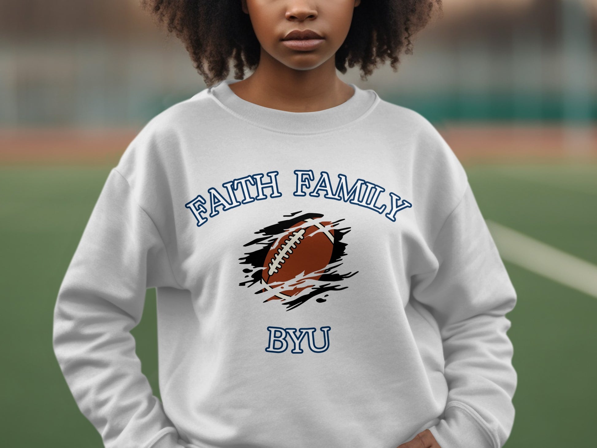 Faith Family BYU Football Sweatshirt product type