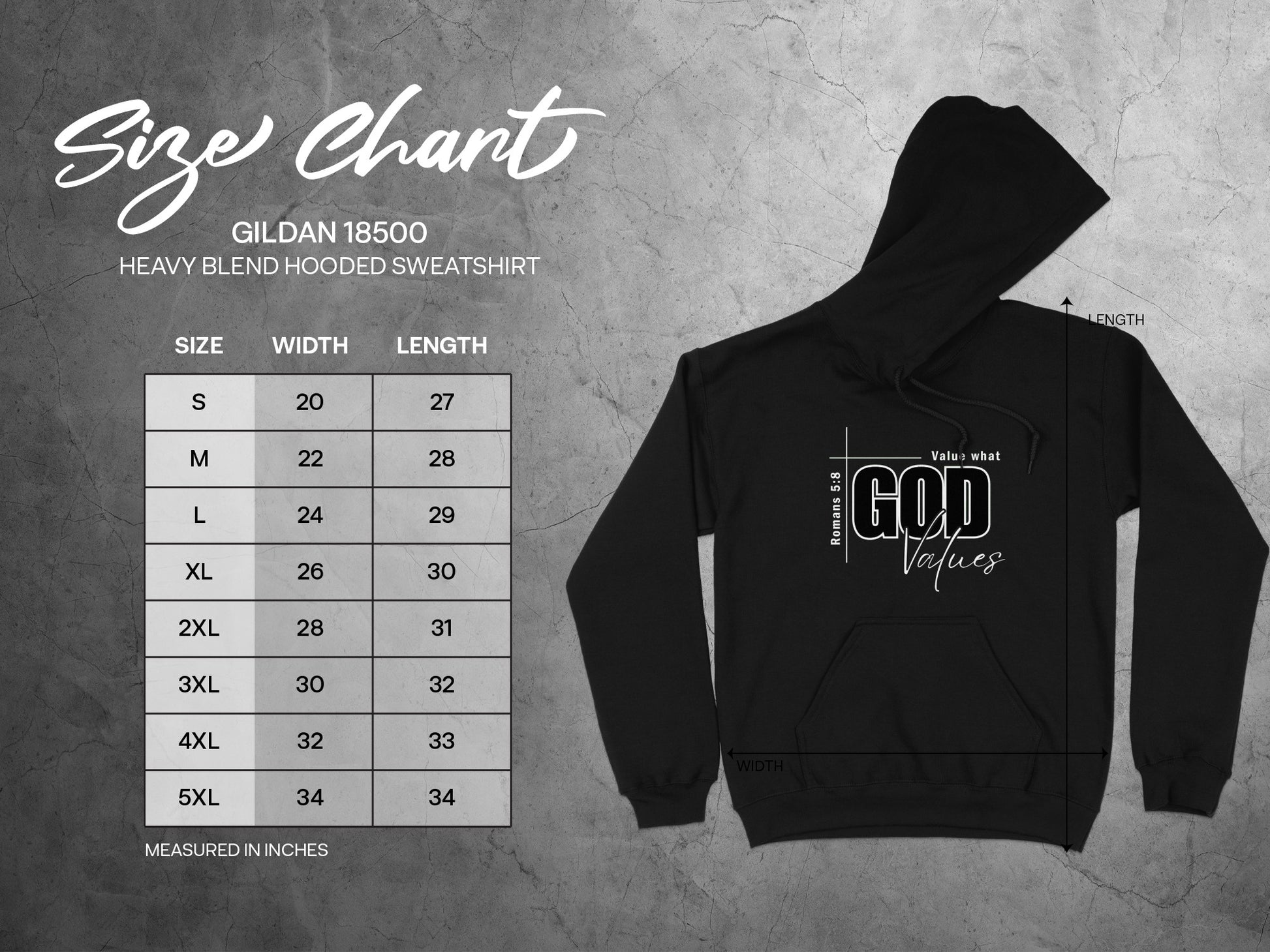 Faith Driven God Values Hooded Sweatshirt product type