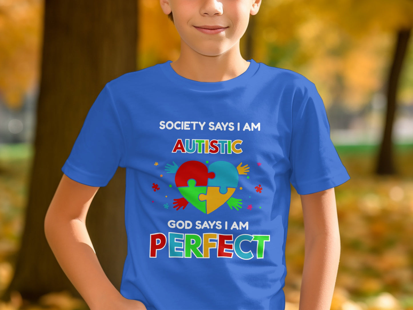 Society Says I Am Autistic God Says I Am Perfect Shirt