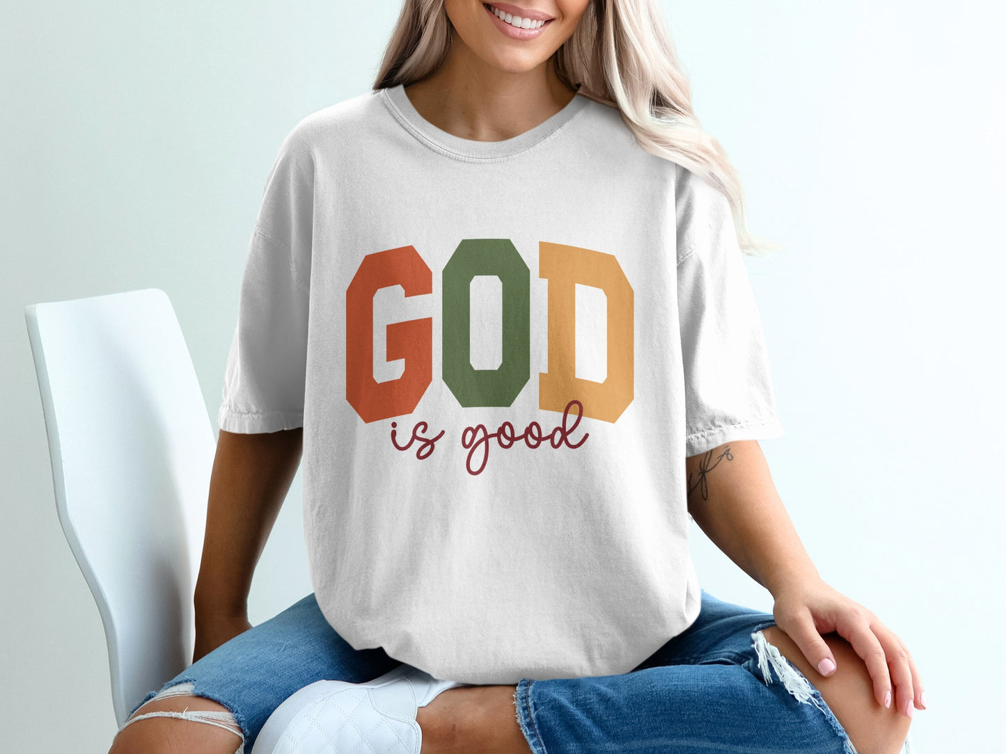 GOD IS GOOD Graphic Tee Shirt