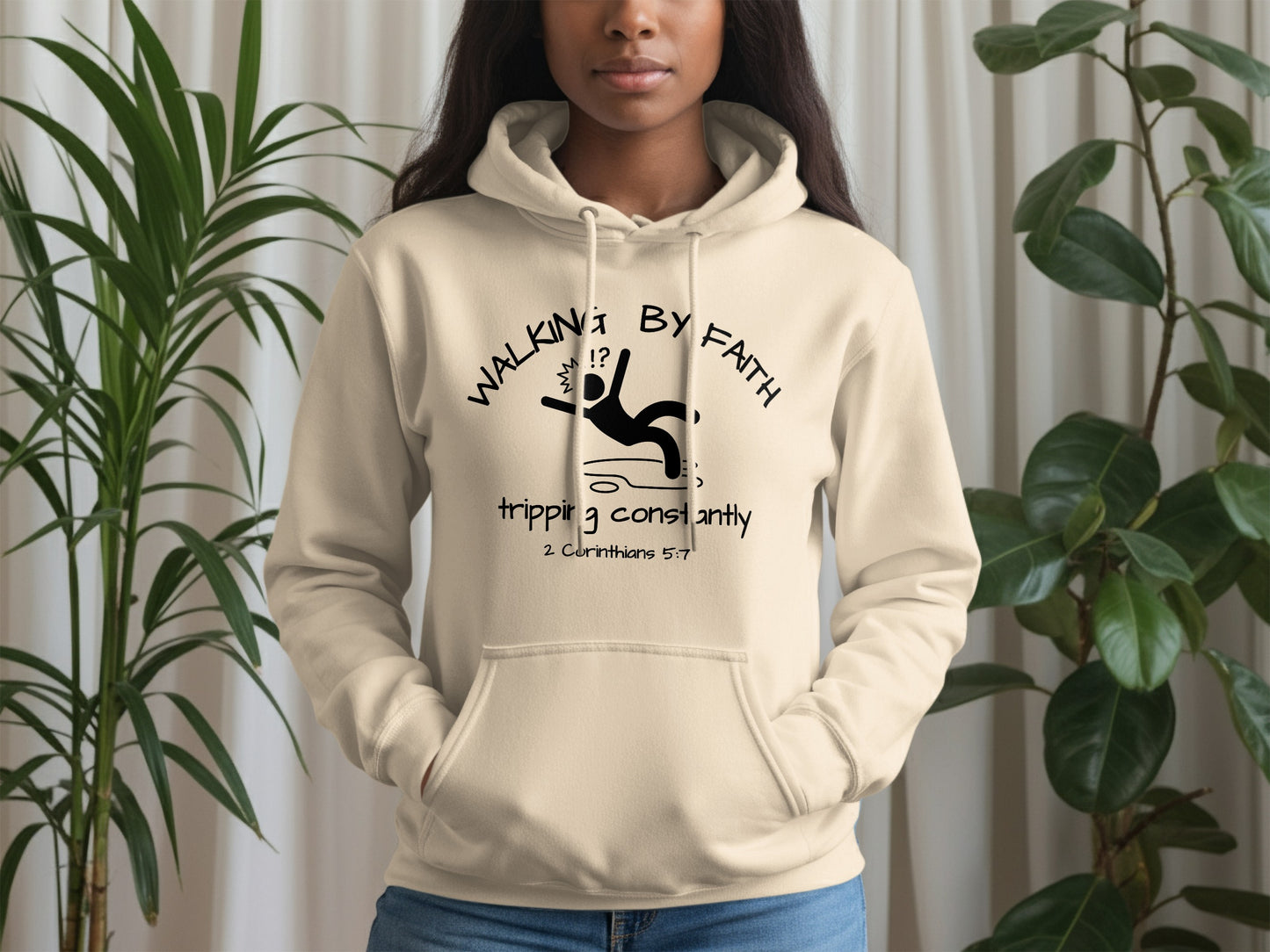 Walking By Faith Tripping Constantly Hoodie product