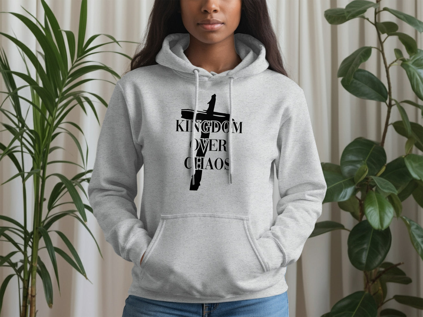 Kingdom Over Chaos Cross Graphic Hoodie product type