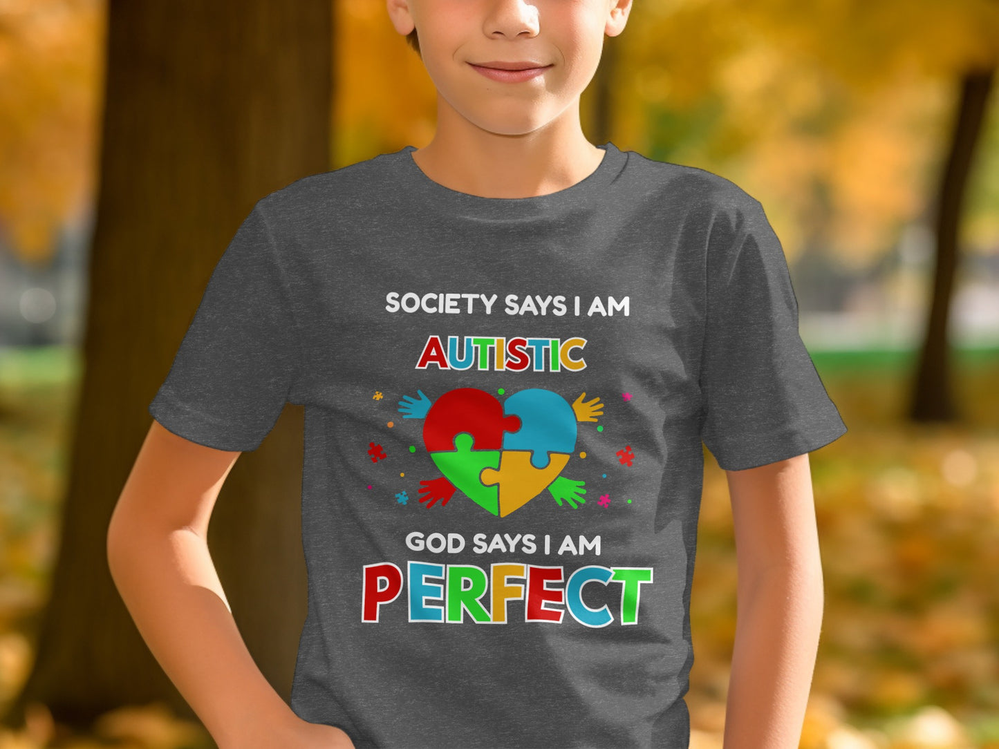 Society Says I Am Autistic God Says I Am Perfect Shirt