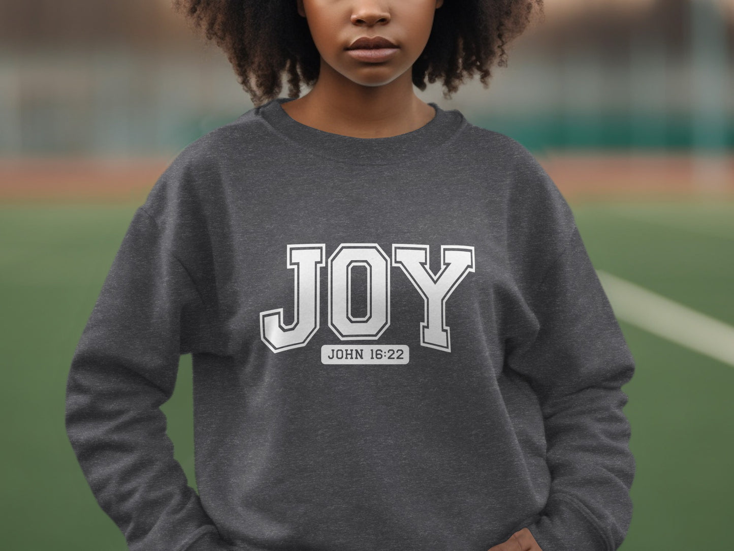 Joy John 16:22 Statement Sweatshirt Product