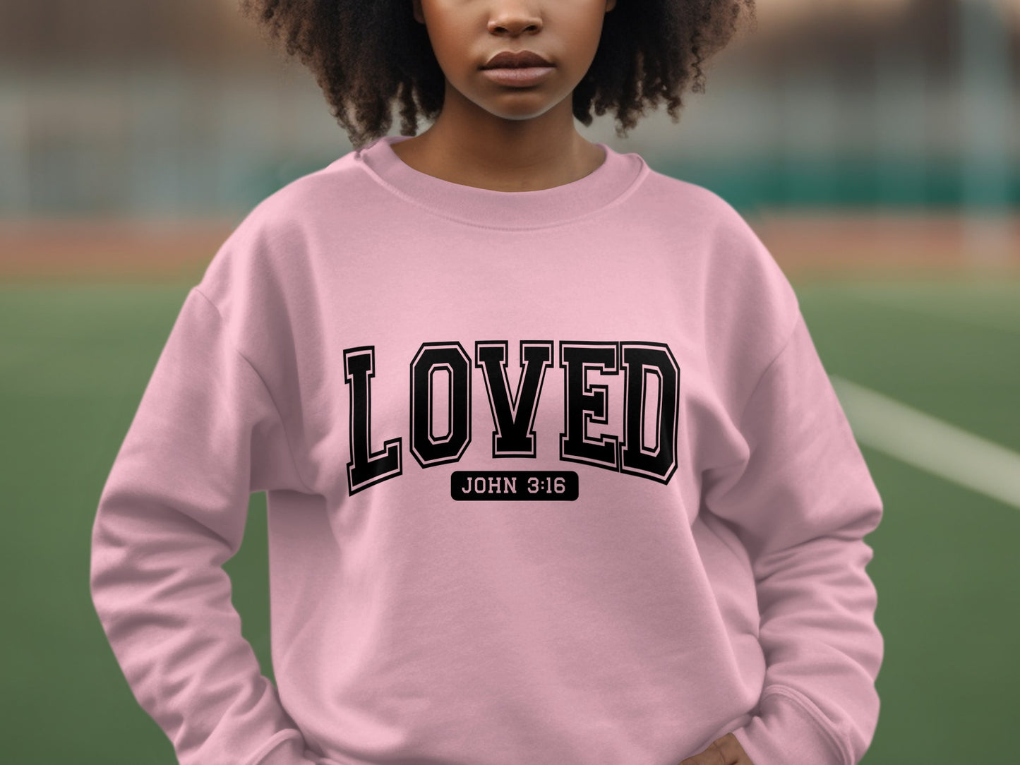 Loved John 3:16 Statement Sweatshirt Product