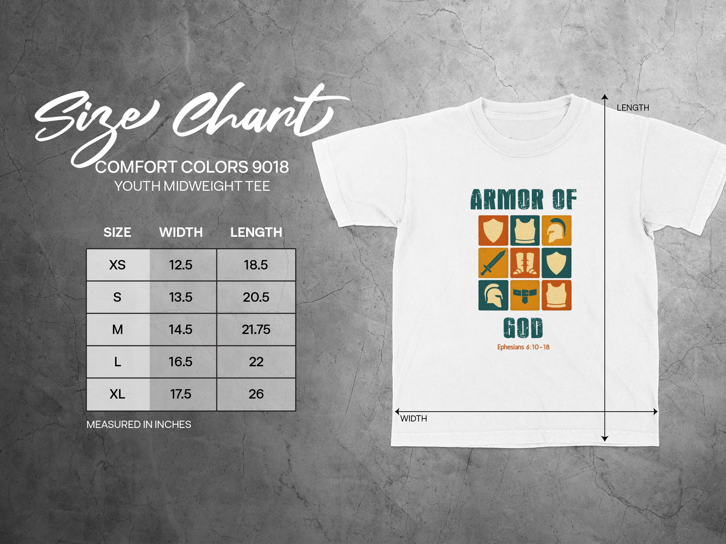 Armor of God Youth Midweight Tee