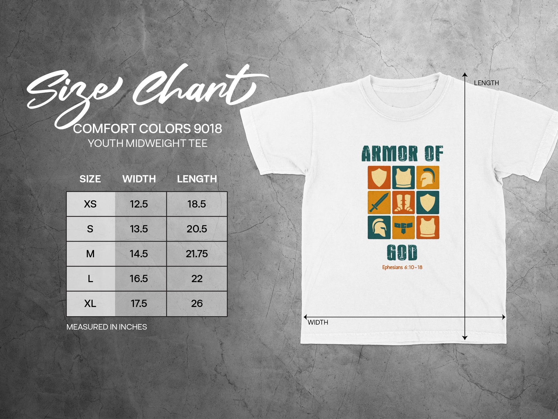 Armor of God Youth Midweight Tee