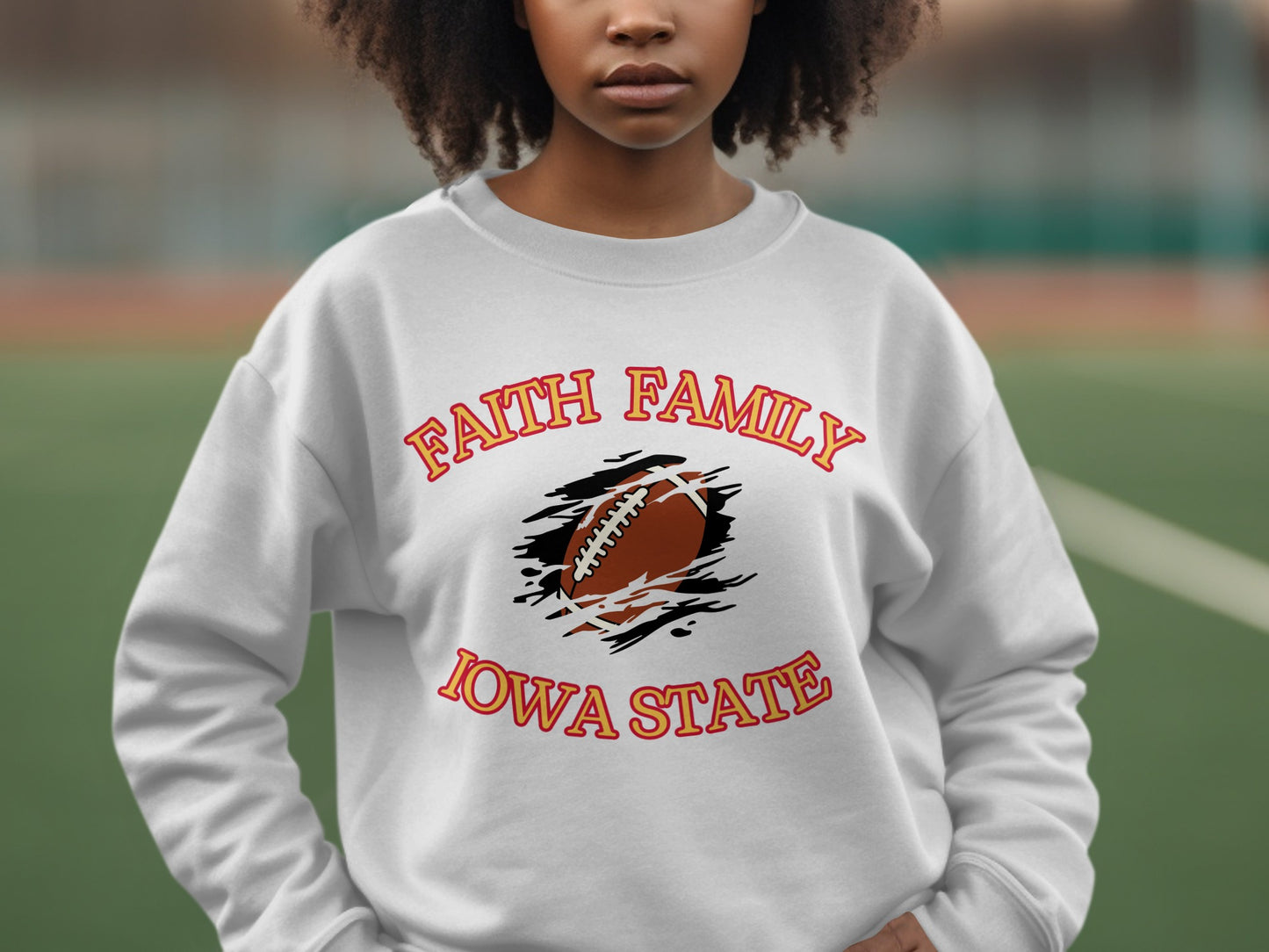 Faith Family Iowa State Sweatshirt product