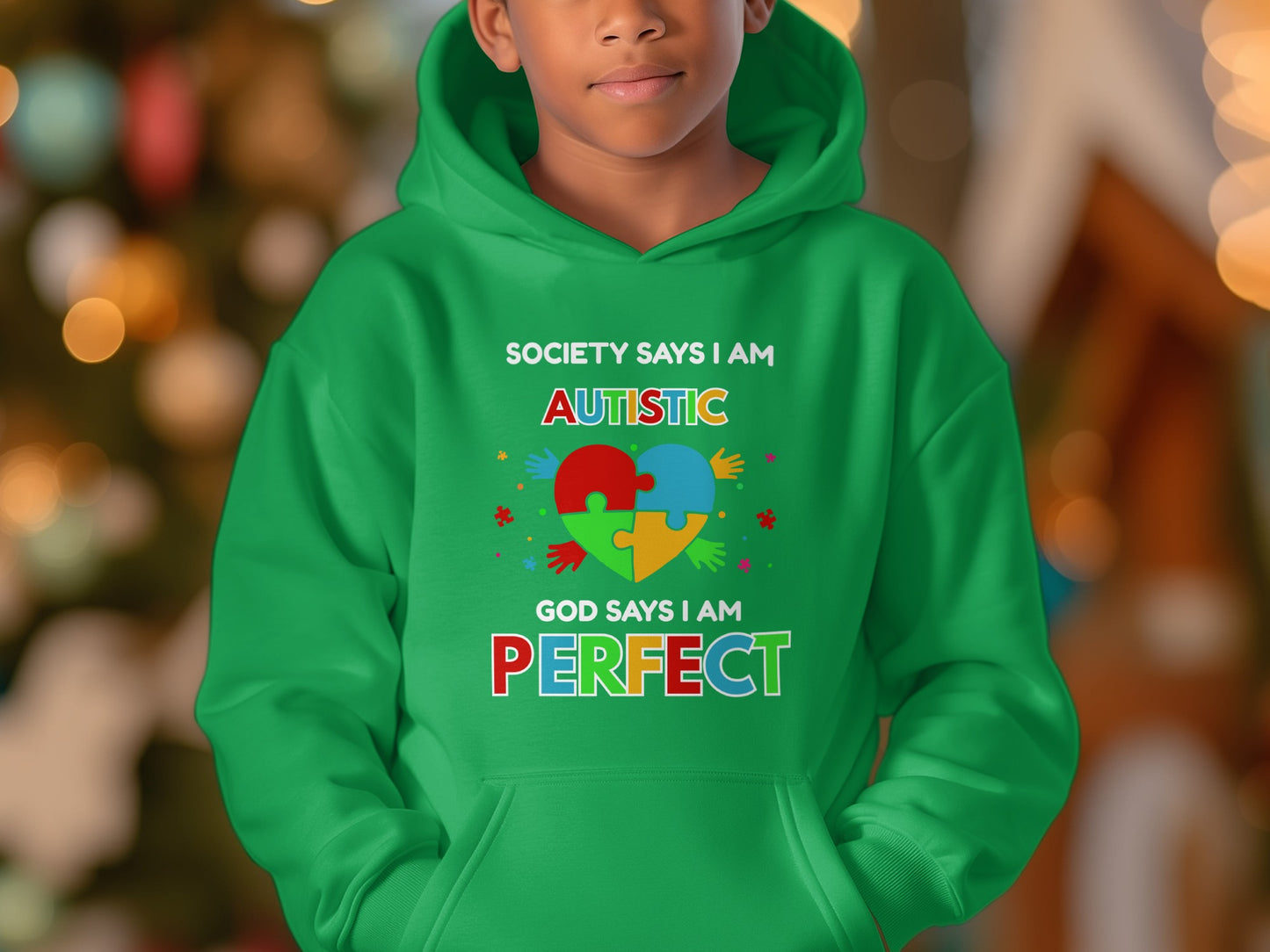 Society Says I Am Autistic God Says I Am Perfect Hoodie