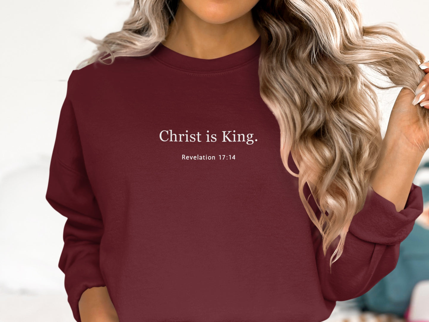 Christ is King Revelation 17:14 sweatshirt product type