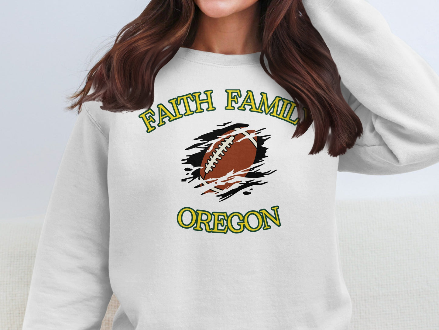Faith Family Oregon Football Sweatshirt product