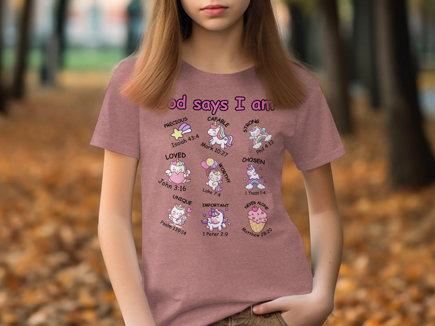 God Says I Am Kawaii Unicorn Inspirational Shirt