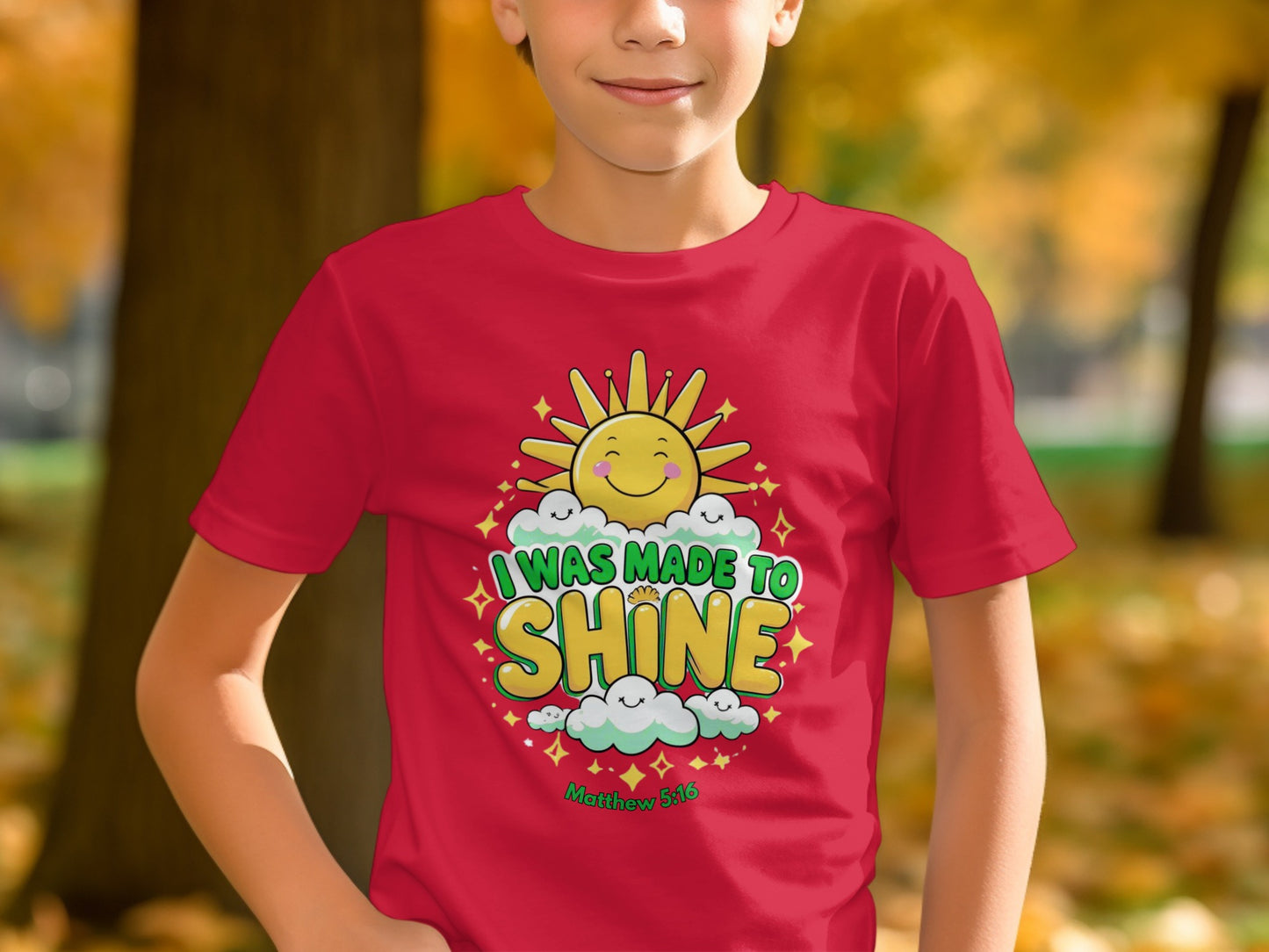 I Was Made to Shine Matthew 5:16 Graphic Tee