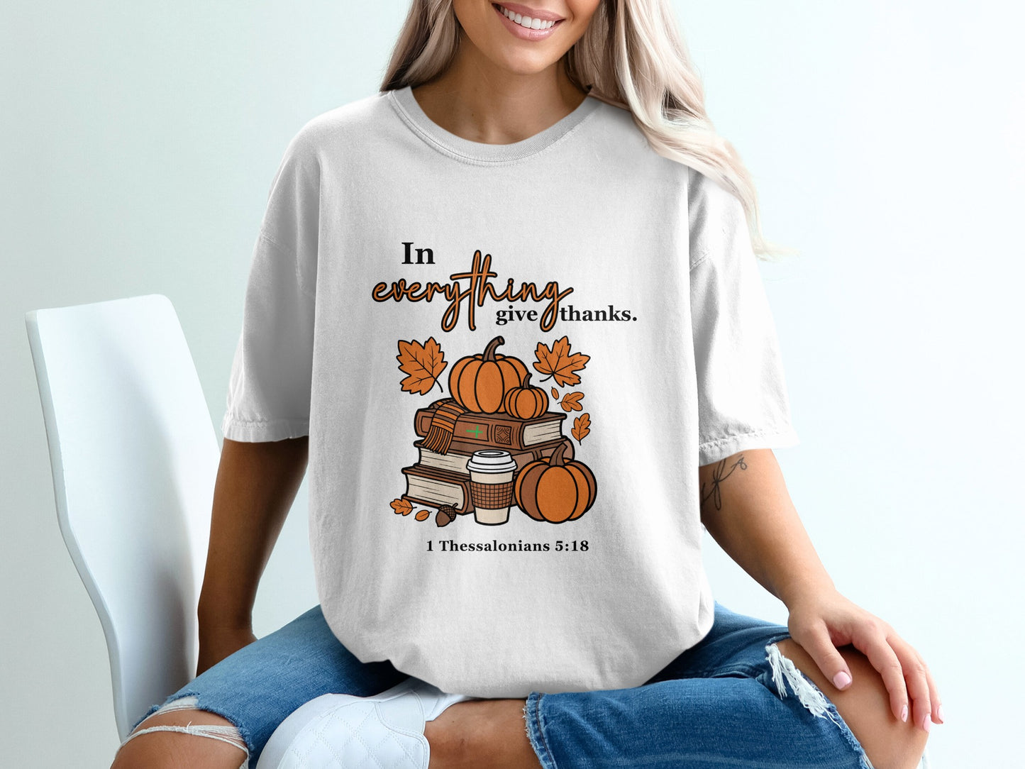 Give Thanks Inspirational Thanksgiving Shirt