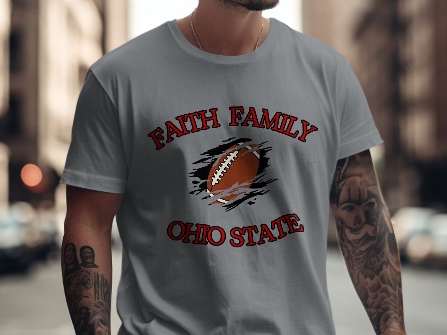 Faith Family Ohio State Football T-Shirt