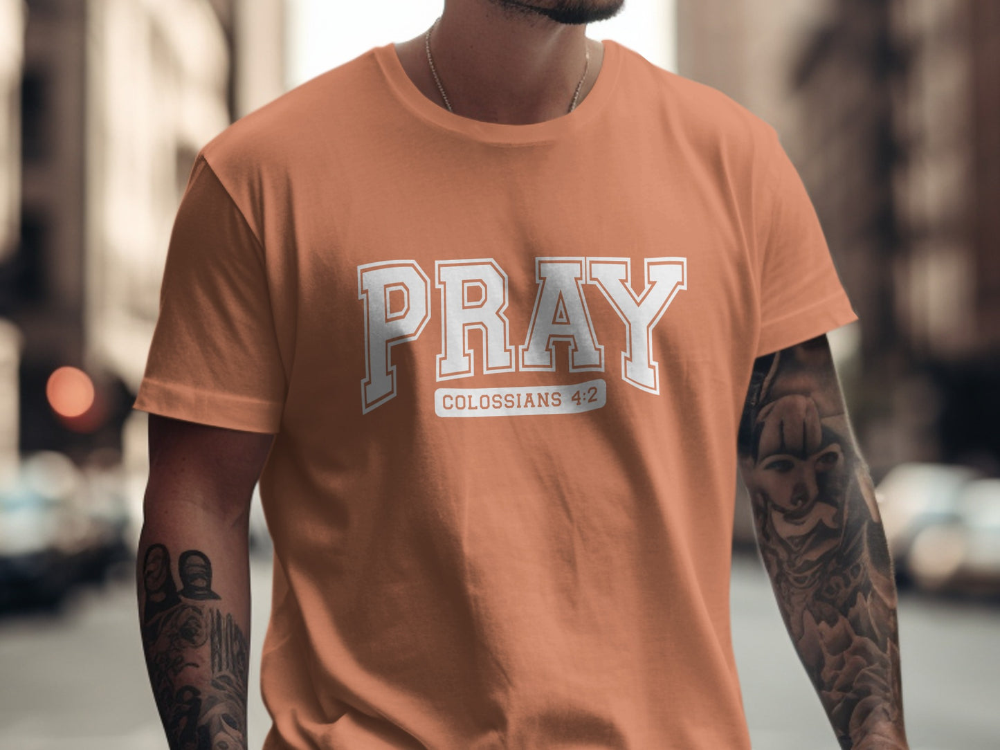 Inspiring Pray Colossians 4:2 Graphic Tee Product
