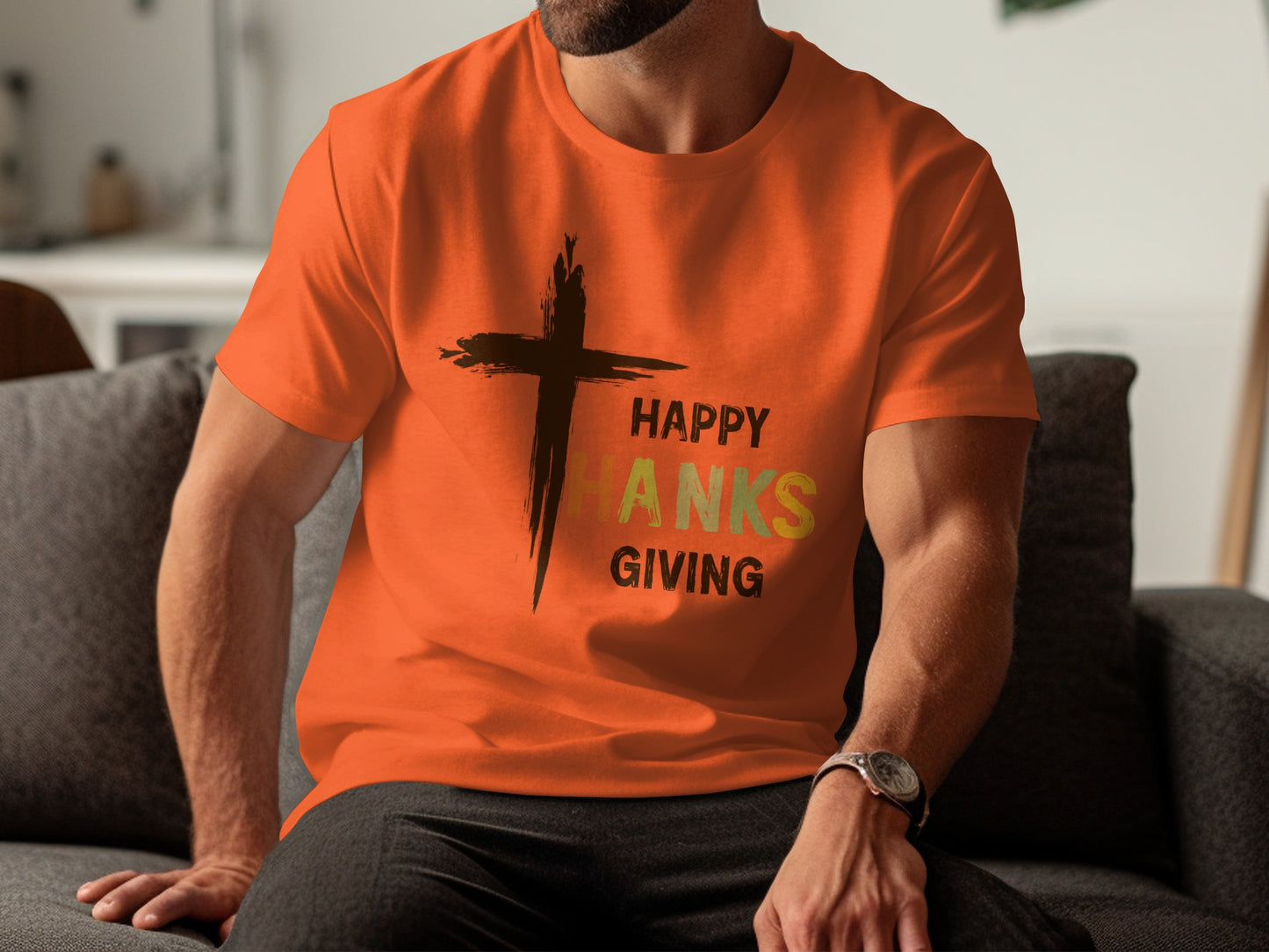 Happy Thanks Giving Festive Graphic Tee for Fall