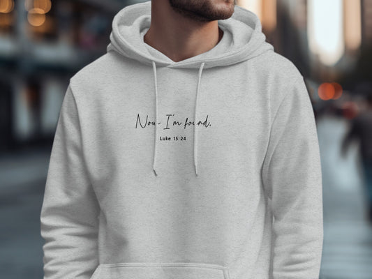 Now I'm Found Luke 15:24 White Hoodie product