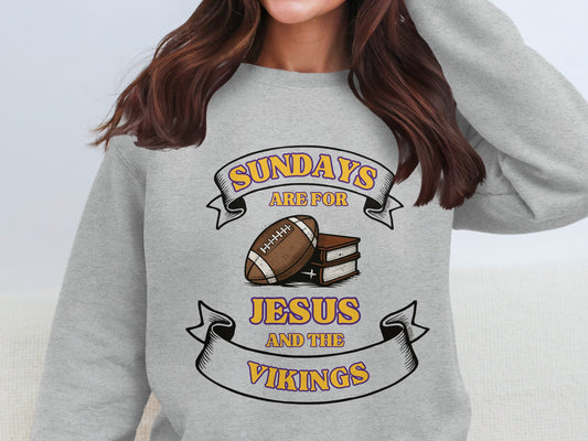 Sundays Are For Jesus and The Vikings product type