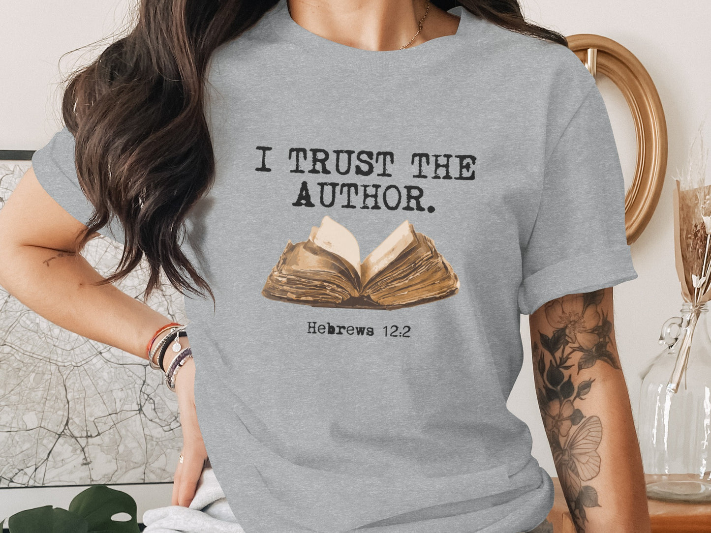 I Trust the Author Hebrews 12 2 T-Shirt product type