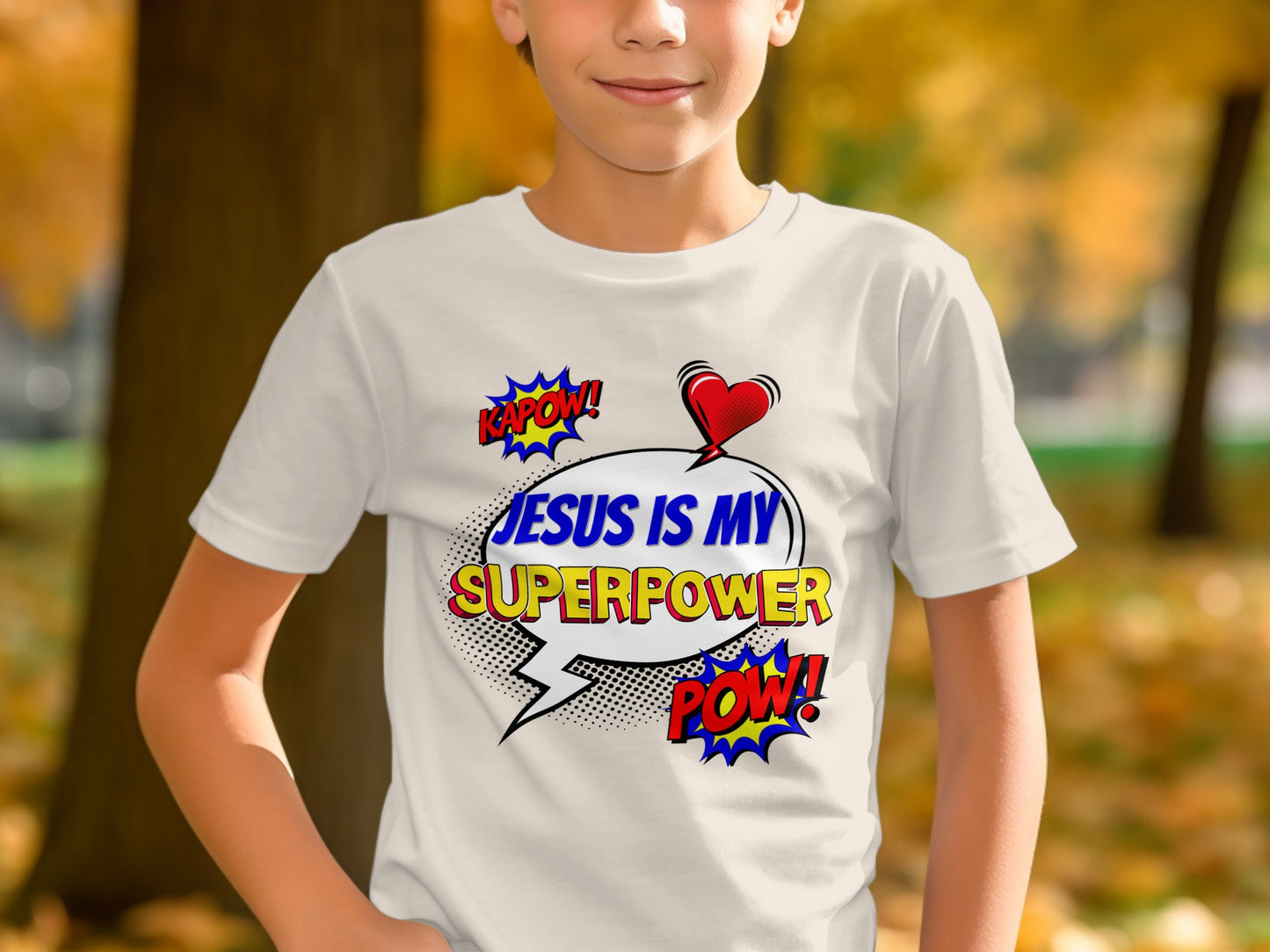 Jesus Is My Superpower Kids T-Shirt Product