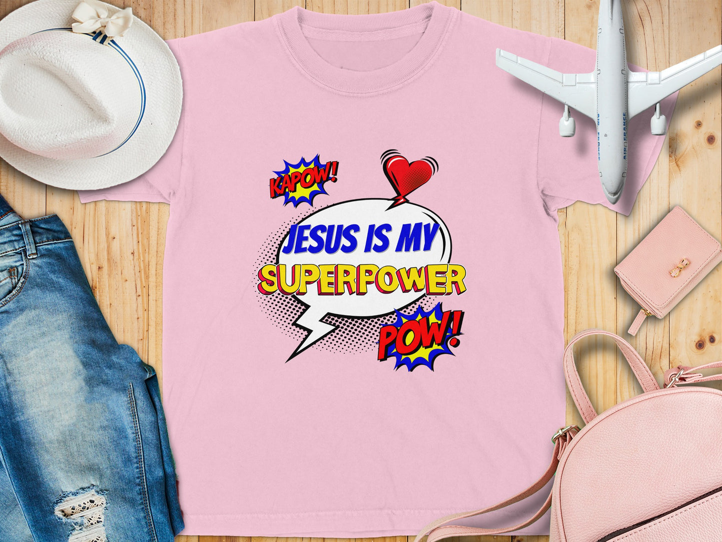 Jesus Is My Superpower Statement T-shirt