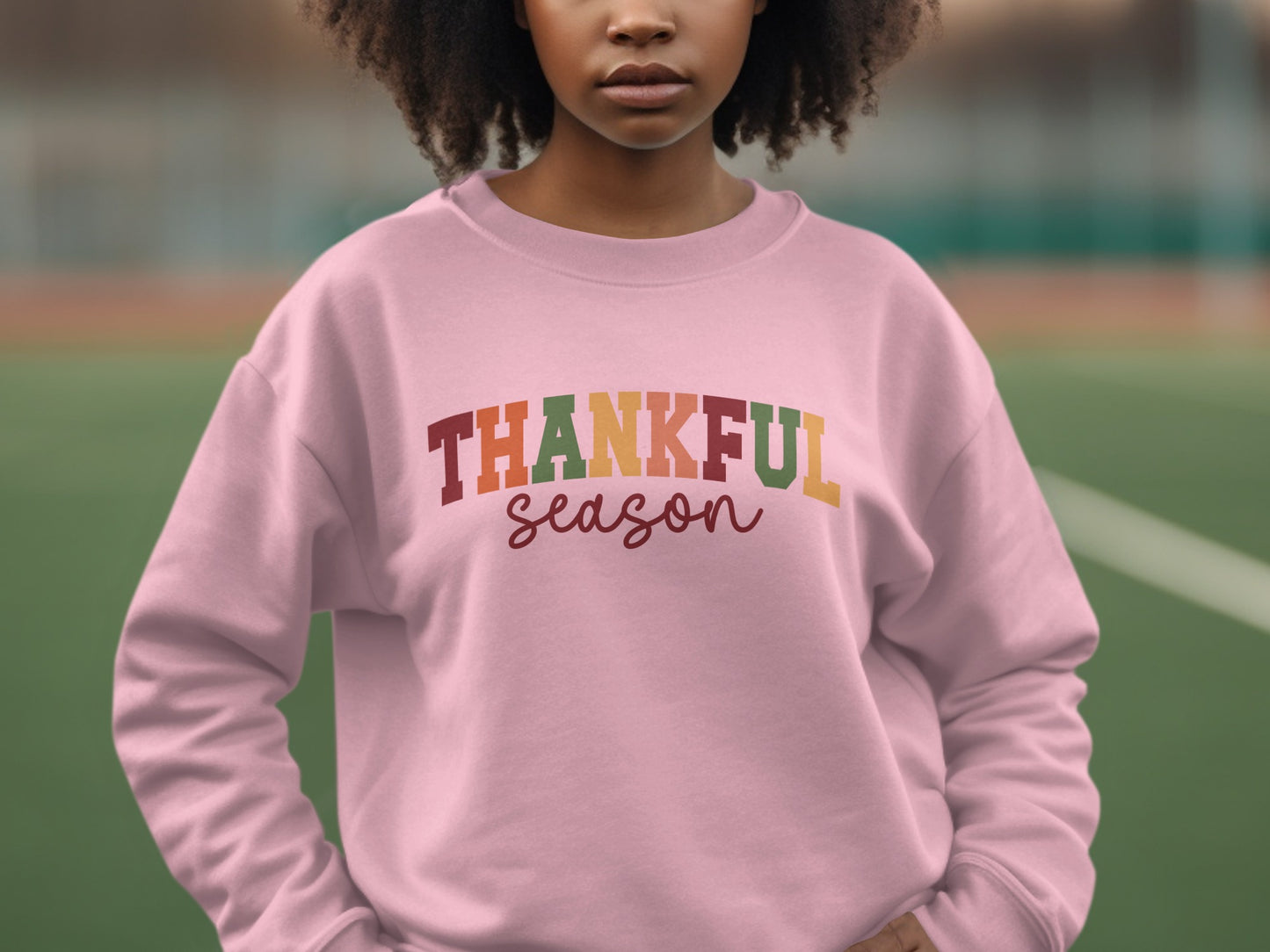 Thankful Season Design Cotton Unisex Sweatshirt