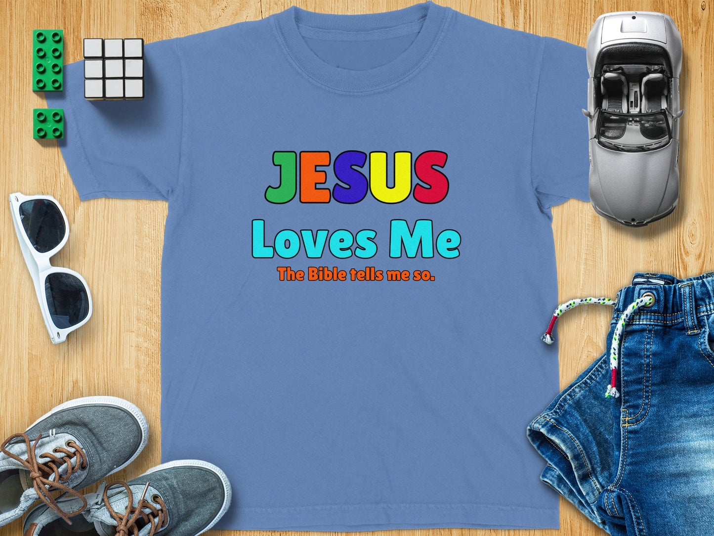 Boys Jesus Loves Me Vintage T-Shirt