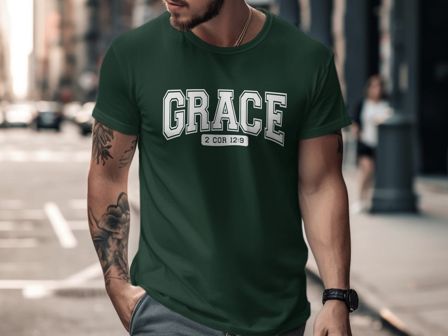 Grace 2 Cor 12:9 Faith and Inspiration Shirt
