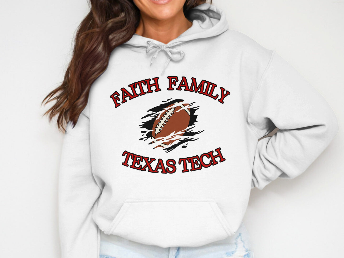 Faith Family Texas Tech Football Hoodie product