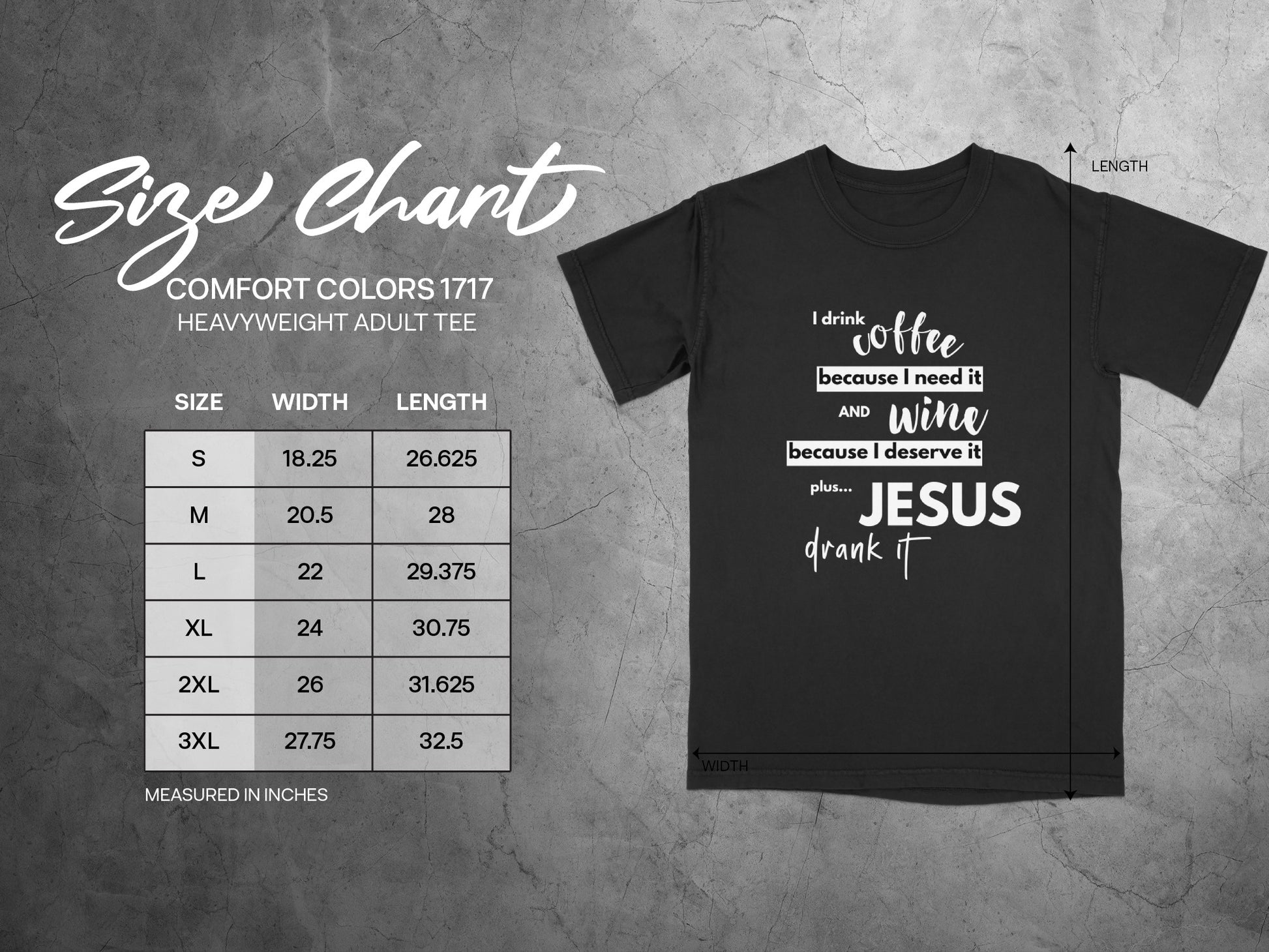 I Drink Coffee Because I Need It Wine I Deserve It Jesus product type