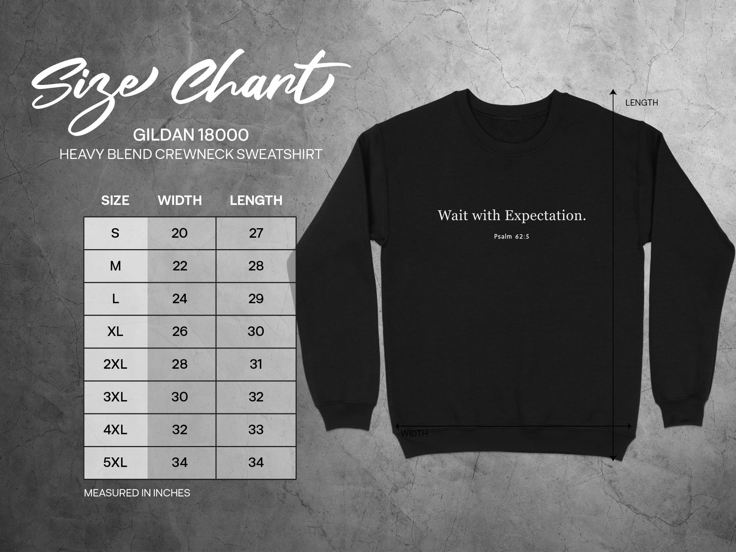 Wait with Expectation Print Crewneck Sweatshirt product