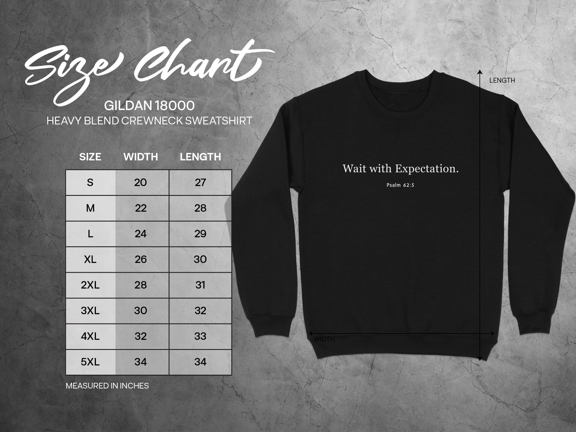 Wait with Expectation Print Crewneck Sweatshirt product