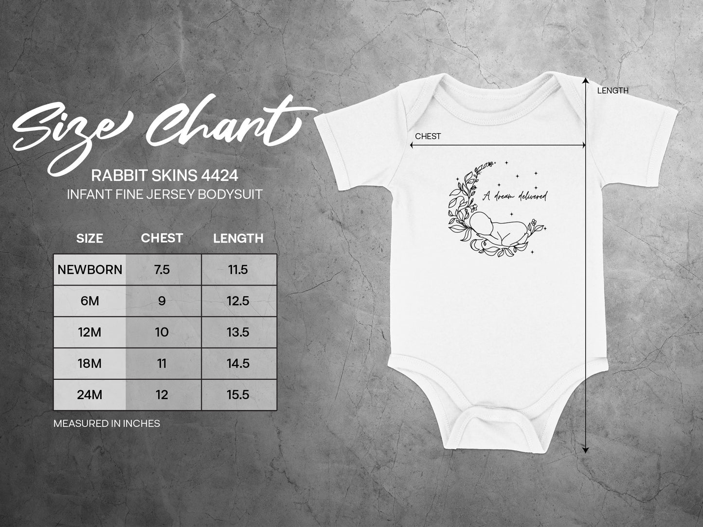 Adorable Infant Fine Jersey Bodysuit Adorned with Floral Bird Design