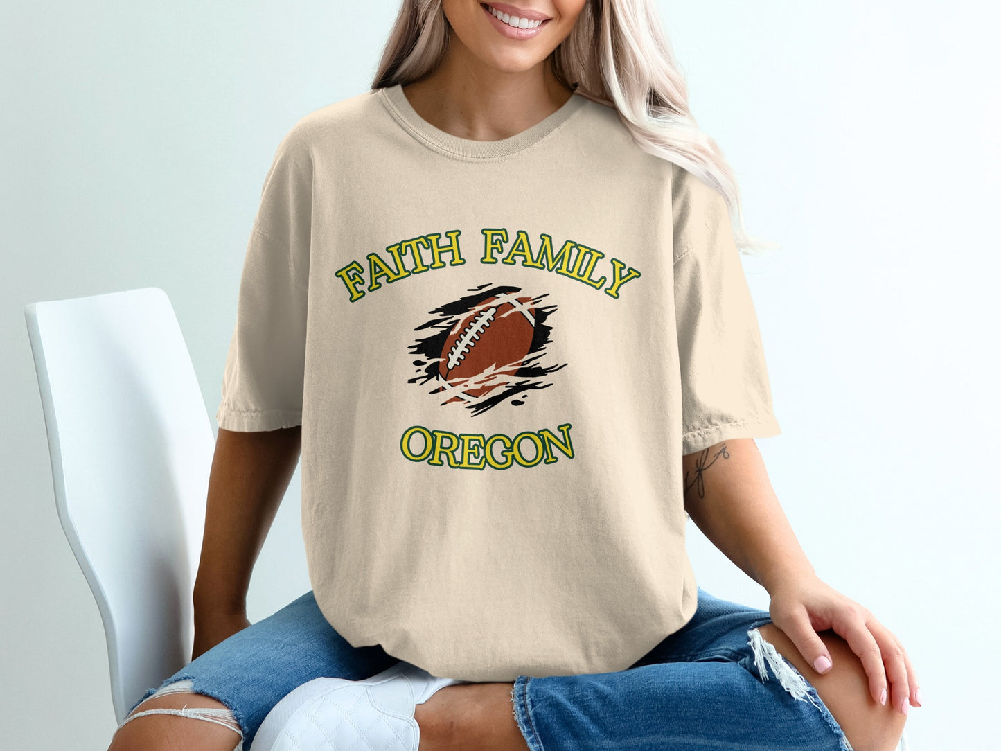 Faith Family Oregon Football Graphic Tee