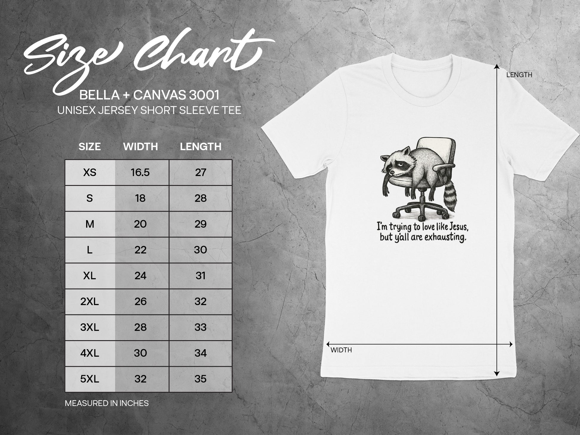 I'm Trying To Be Like Jesus Raccoon Shirt